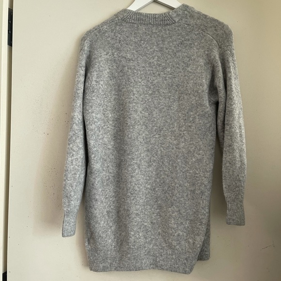 H&M Grey Ribbed Trim Cardigan - Picture 2 of 3